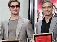 Clooney, B.Pitt và Matt Damon được gắn sao